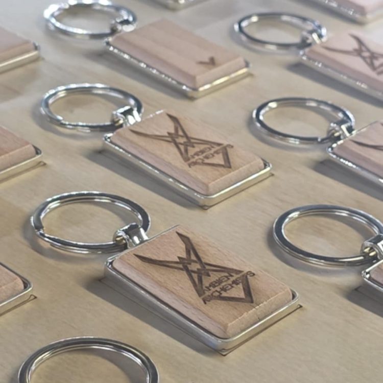 Wooden Engraved Keychain